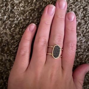 Kendra Scott Ring in Platinum Drusy